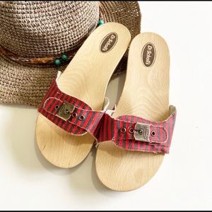 Dr. Scholl’s Original Wooden Sandal Clog NEW sz8